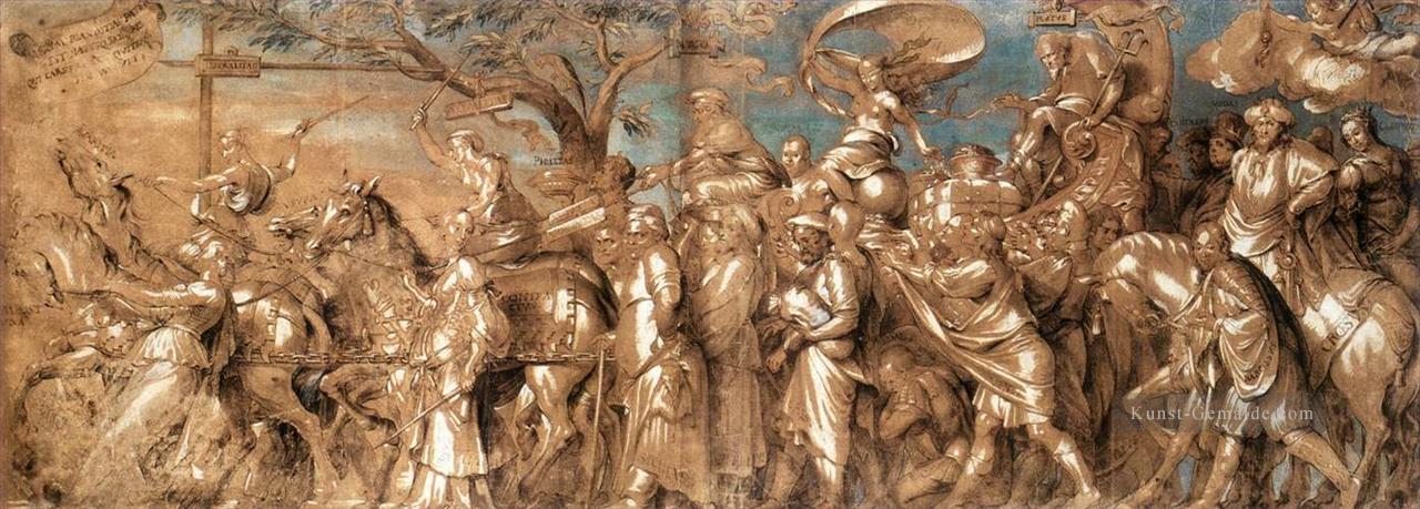 Der Triumph des Riches Renaissance Hans Holbein der Jüngere Ölgemälde